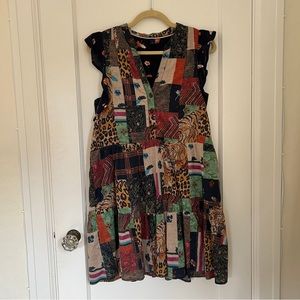 Anthropologie Pilcro Patchwork Mini Dress